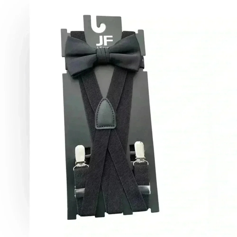 NWT J. Ferrar Paisley Bow Tie Set